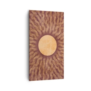 Bild auf Leinwand - Leinwandbild - Sonnensymbol - 55x100 cm