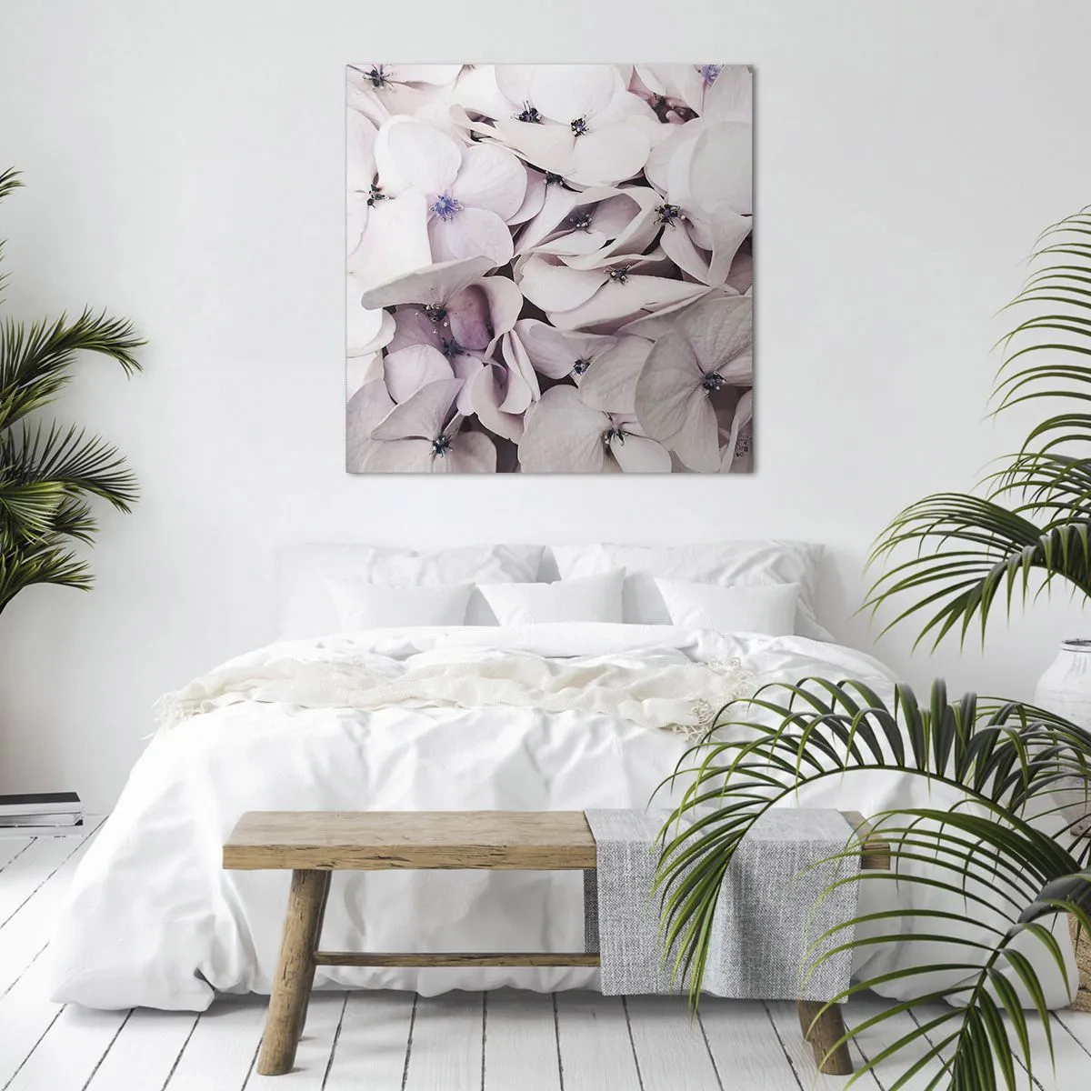 Bild auf Leinwand - Leinwandbild - In einer Blumenflut - 40x40 cm