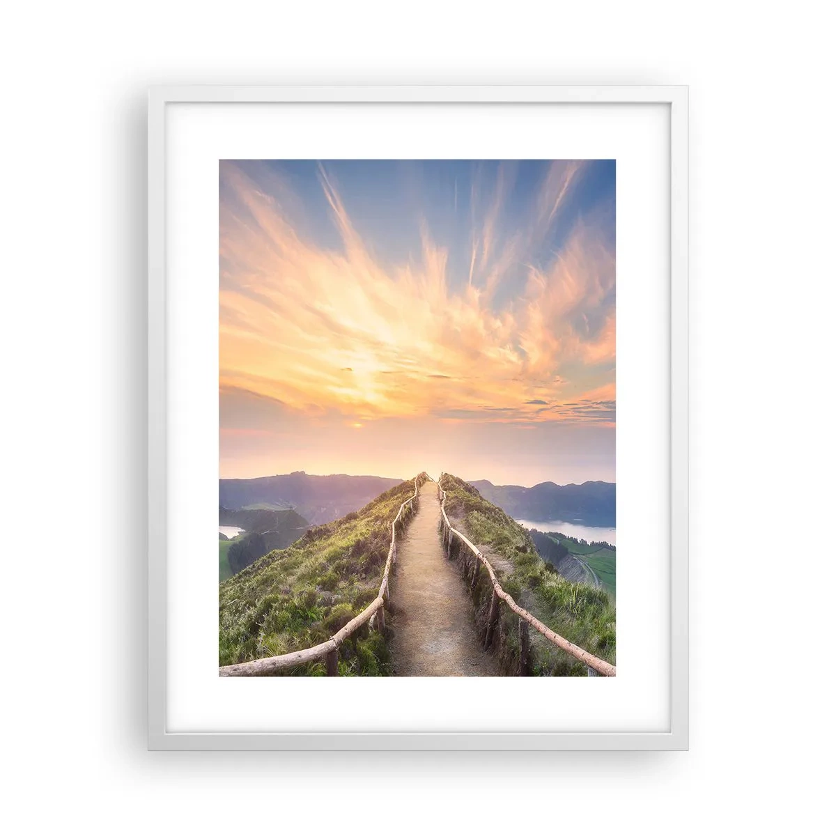 Poster in einem weißen Rahmen - Nah am Himmel - 40x50 cm