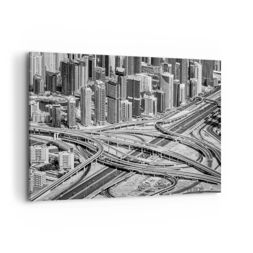 Bild auf Leinwand - Leinwandbild - Dubai - die unmögliche Stadt - 120x80 cm