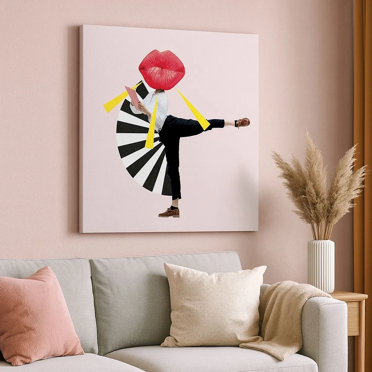 Bild auf Leinwand - Leinwandbild - Surreale Pop-Art - 30x30 cm