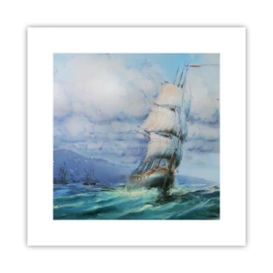 Poster - Guter Wind - 30x30 cm
