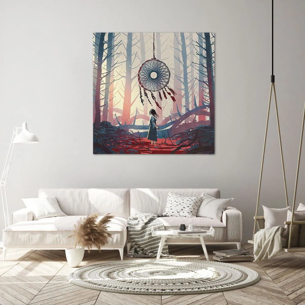 Bild auf Leinwand - Leinwandbild - Geheimes Glücksritual - 70x70 cm