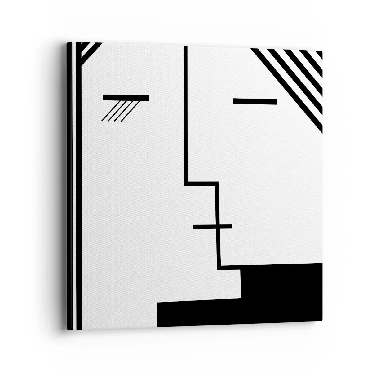 Bild auf Leinwand - Leinwandbild - Einfach ein Kuss - 40x40 cm