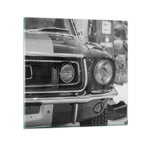 Glasbild - Bild auf glas - Wilder Ritt - 60x60 cm