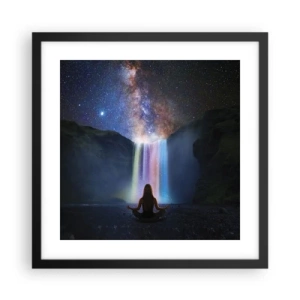 Poster in einem schwarzem Rahmen - Absolute Harmonie - 40x40 cm