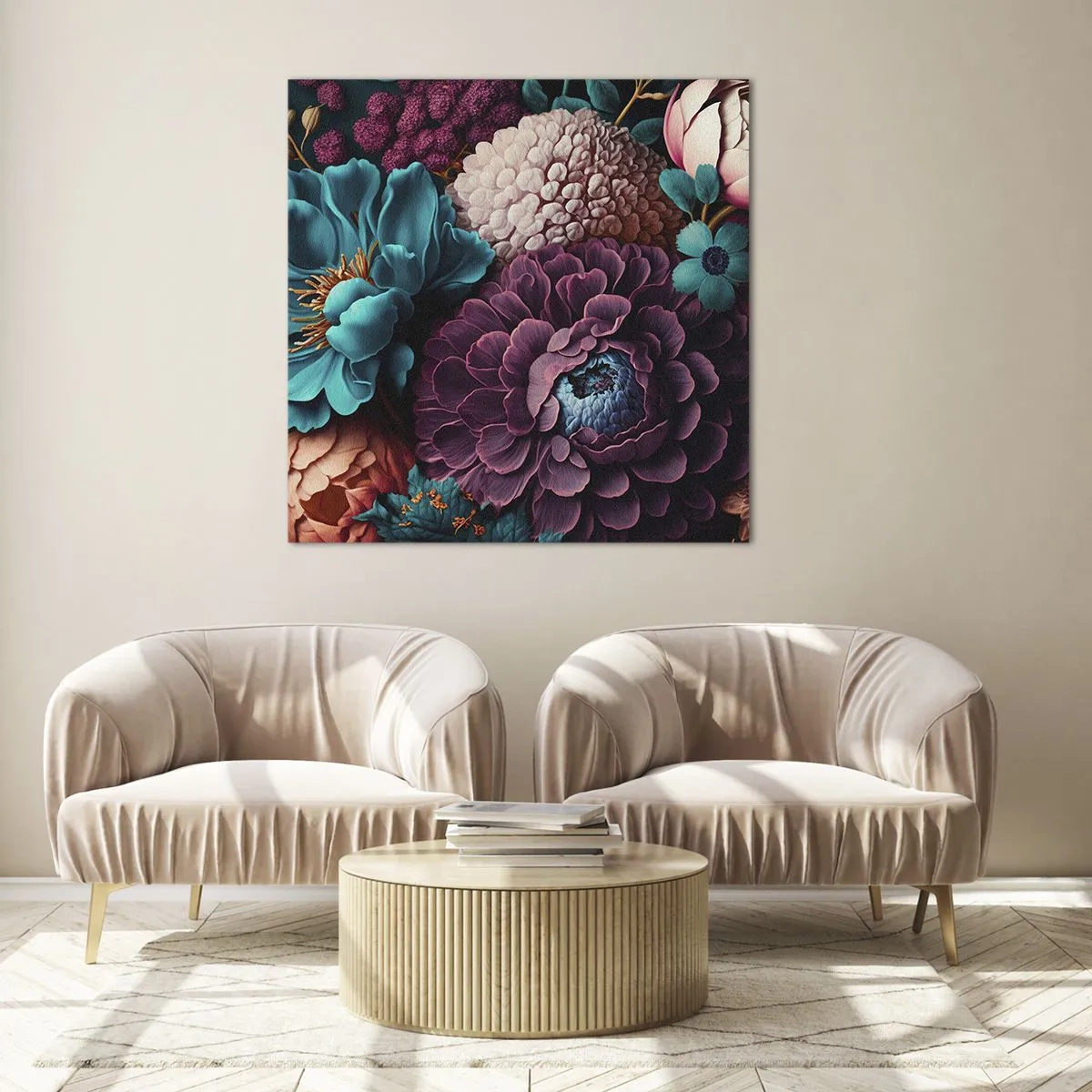 Glasbild - Bild auf glas - Natur in Hülle und Fülle - 60x60 cm