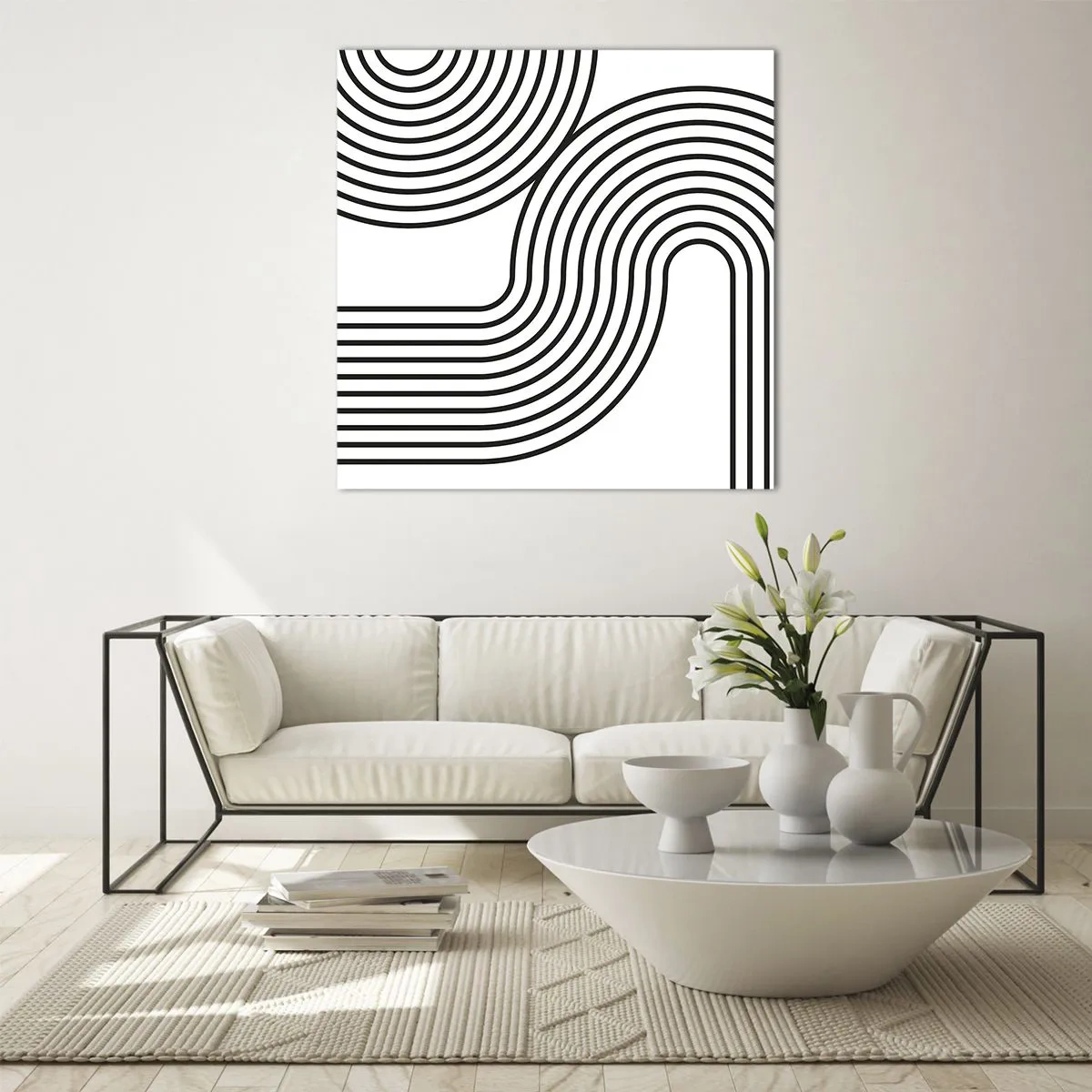 Glasbild - Bild auf glas - An der Kurve - 60x60 cm