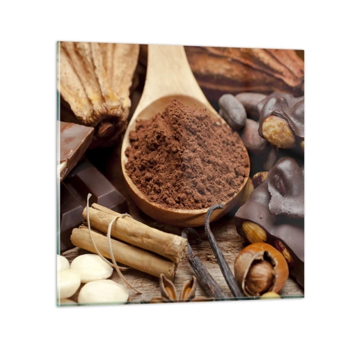 Glasbild - Bild auf glas - Die Beste gegen Sorgen - 70x70 cm