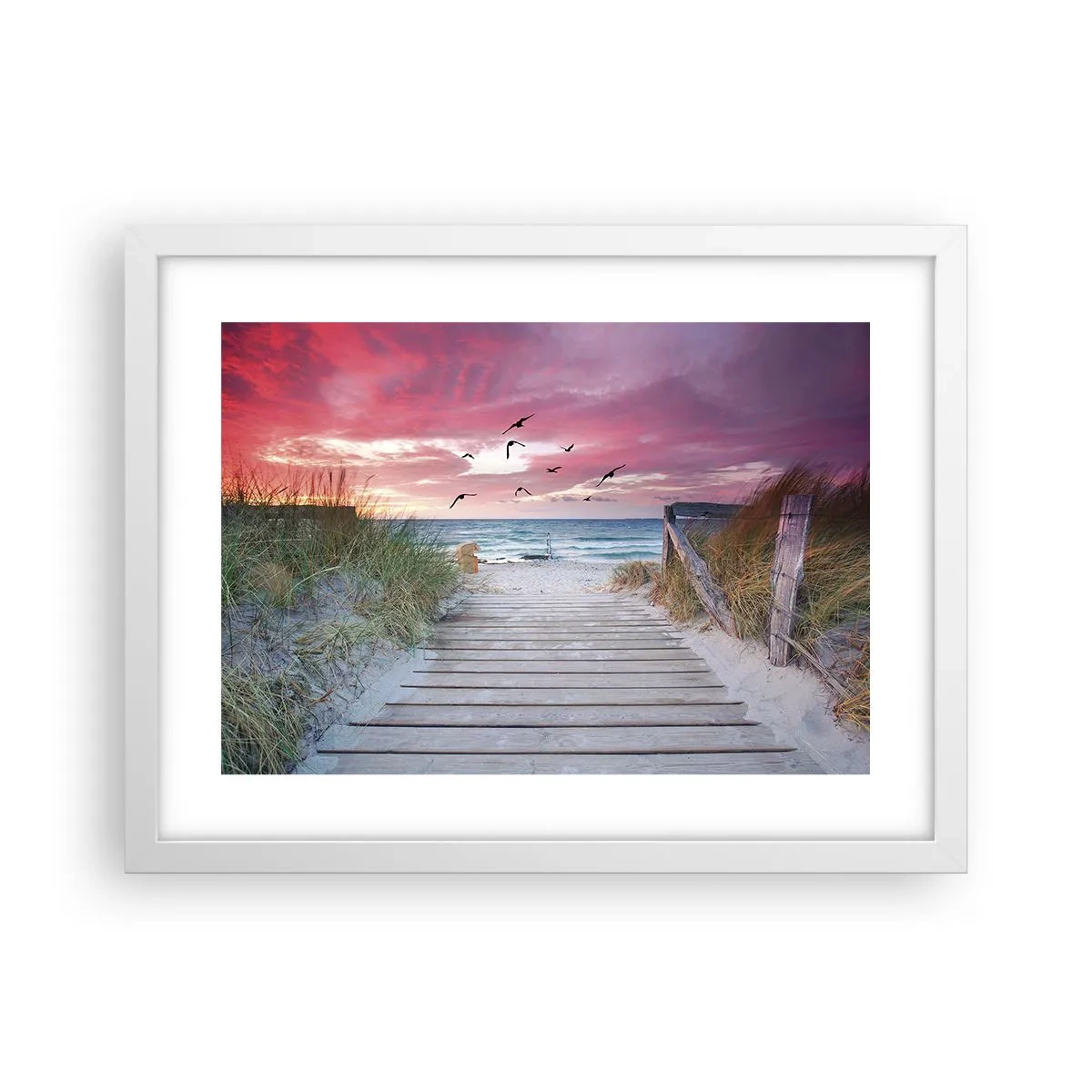 Poster in einem weißen Rahmen - Baltischer Eindruck - 40x30 cm