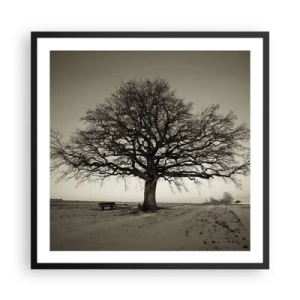 Poster in einem schwarzem Rahmen - Von hier zu Ewigkeit - 60x60 cm