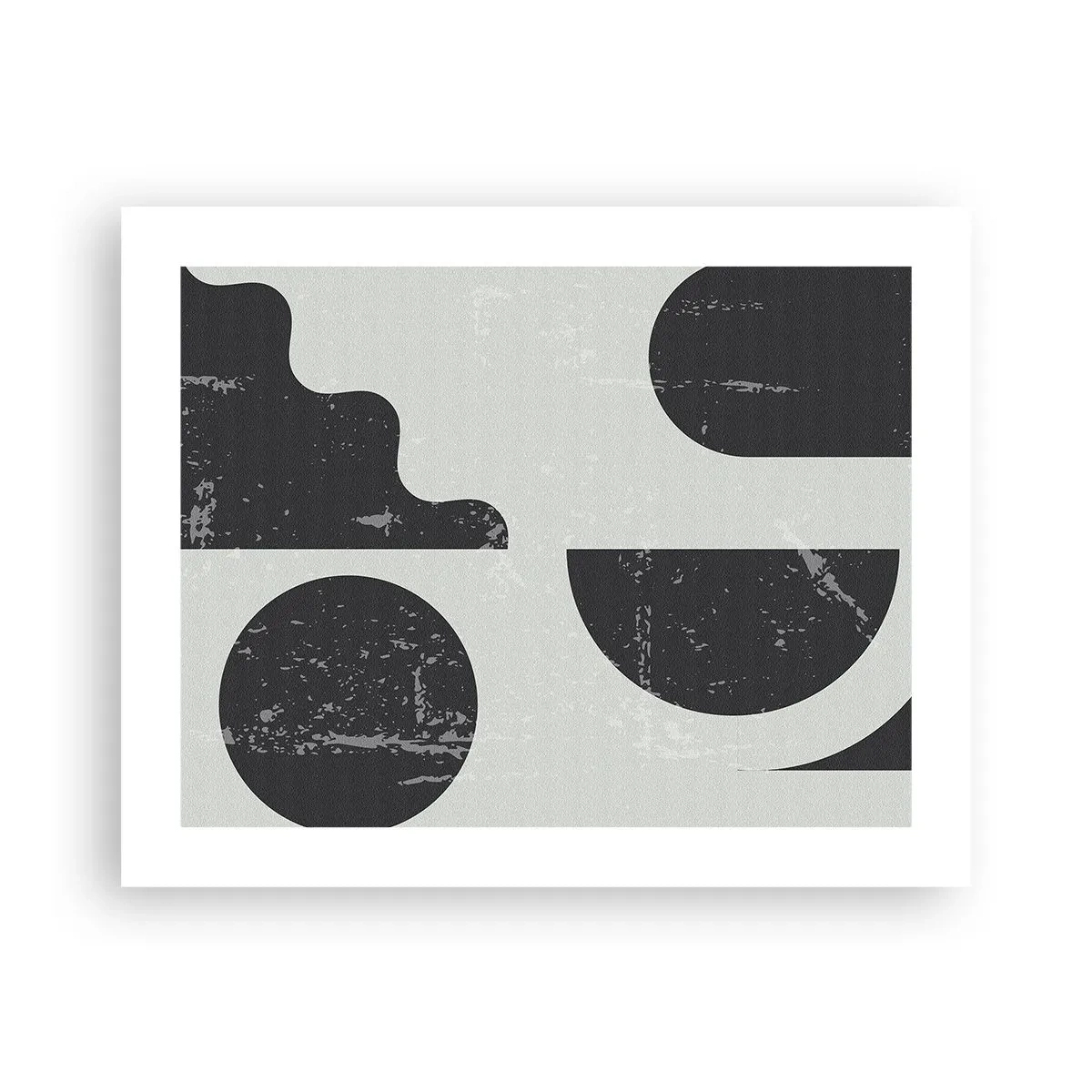 Poster - Komposition oben und unten - 50x40 cm