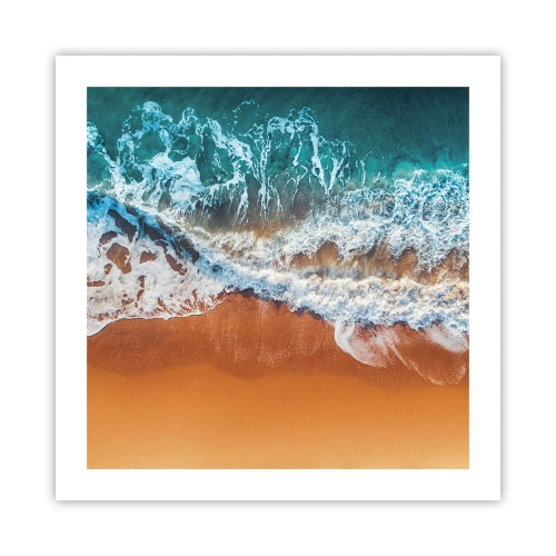 Poster - Immer Hand in Hand - 50x50 cm