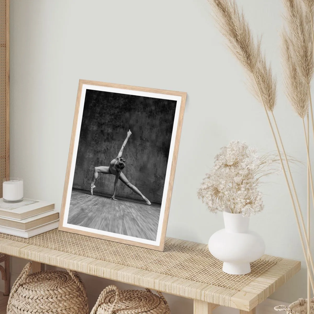 Poster in einem Rahmen aus heller Eiche - Das Ideal des Gleichgewichts - 61x91 cm