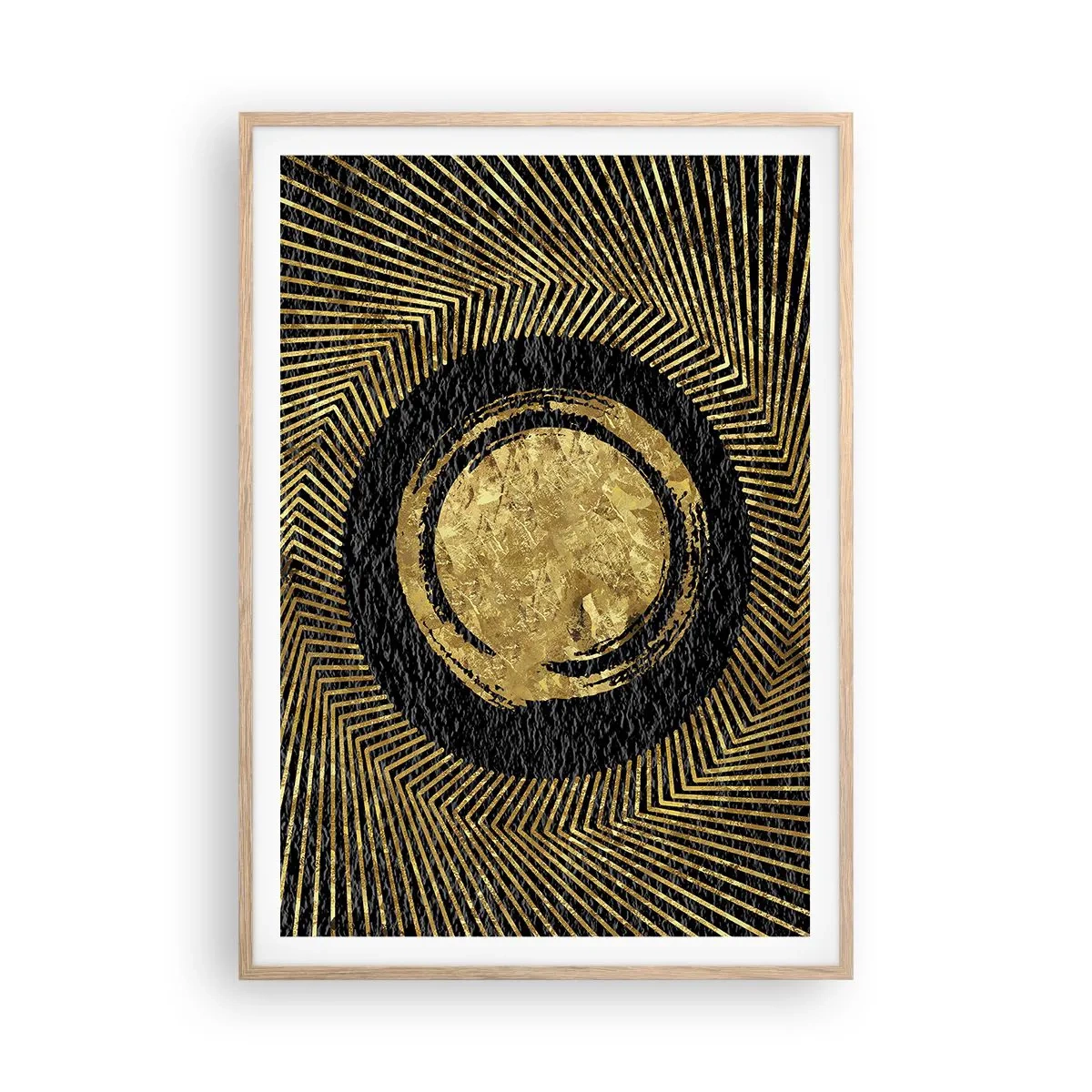 Poster in einem Rahmen aus heller Eiche - Glamour-Komposition - 70x100 cm