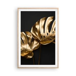 Poster in einem Rahmen aus heller Eiche - Die Schätze der Natur - 61x91 cm