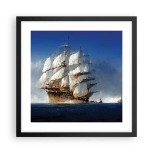 Poster in einem schwarzem Rahmen - Der große Ruhm! - 40x40 cm