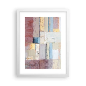 Poster in einem weißen Rahmen - Ruhe der Geometrie - 30x40 cm