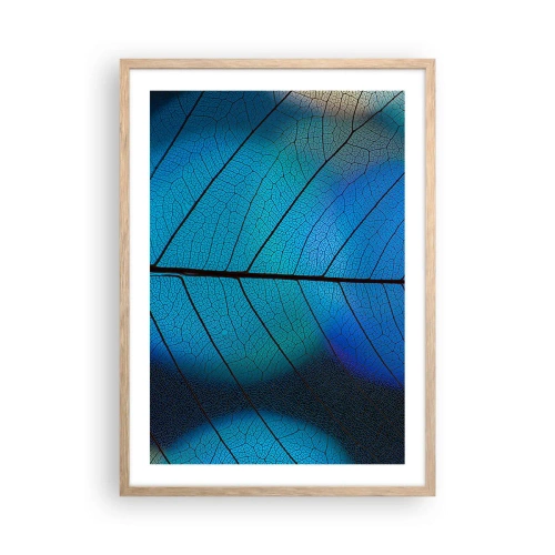 Poster in einem Rahmen aus heller Eiche - Komplizierte Konstruktion - 50x70 cm
