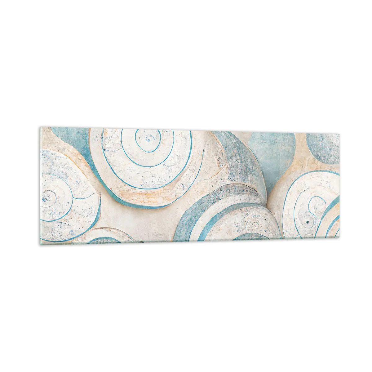 Glasbild - Bild auf glas - Was verbirgt sich in der Muschel? - 90x30 cm