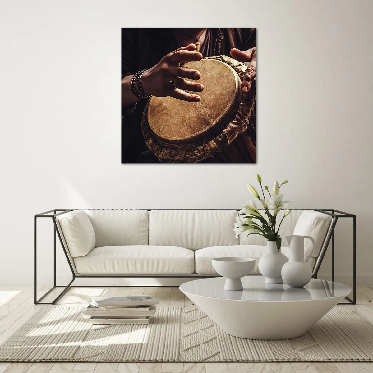 Glasbild - Bild auf glas - Im Rhythmus des Herzens - 40x40 cm