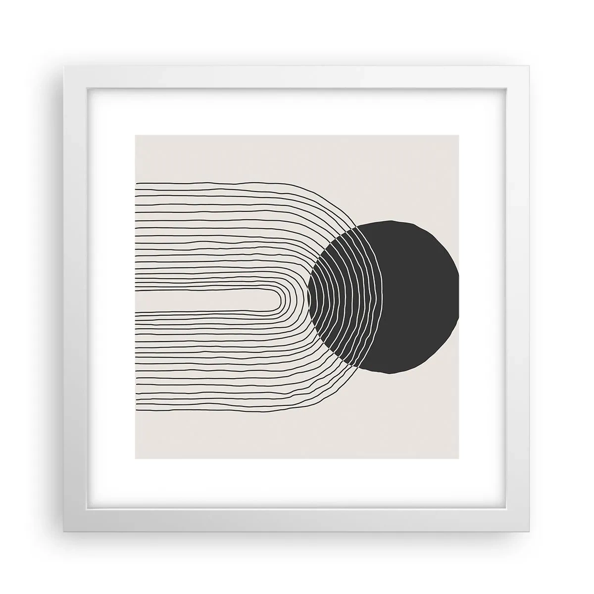 Poster in einem weißen Rahmen - Zittern und Vertrauen - 30x30 cm