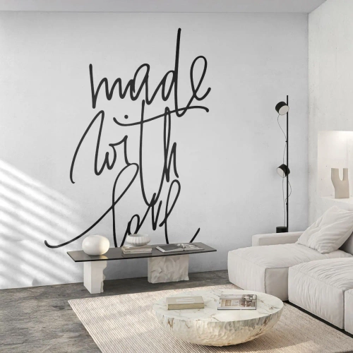 Fototapete Premium Sand - Die beste Marke - Typografie, Bejahung, Maxime - 450x315 cm