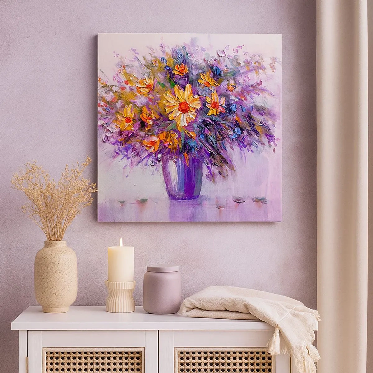 Bild auf Leinwand - Leinwandbild - Es riecht süß, sieht süß aus - 30x30 cm