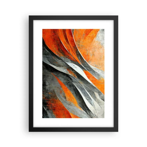 Poster in einem schwarzem Rahmen - Hitze und Kälte - 30x40 cm