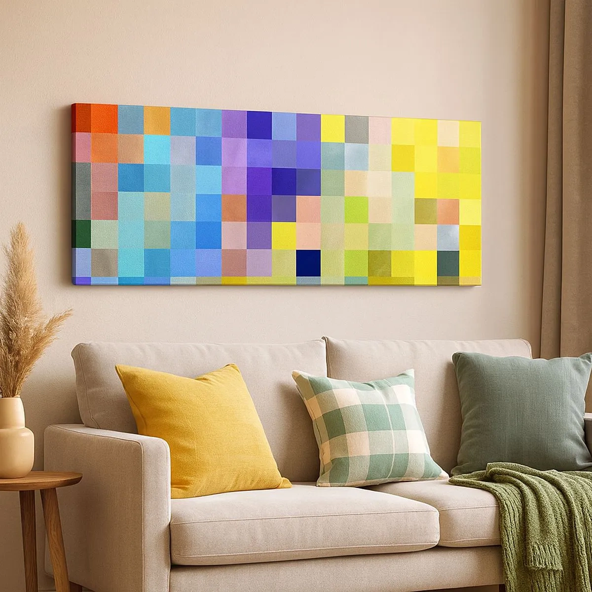 Bild auf Leinwand - Leinwandbild - Alle anderen, alle gleich - 100x40 cm