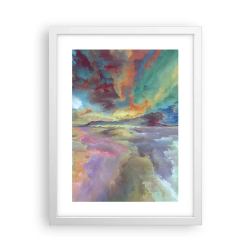 Poster in einem weißen Rahmen - Zwei Himmel - 30x40 cm