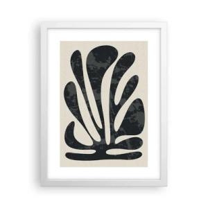 Poster in einem weißen Rahmen - Vielfingrige Abstraktion - 30x40 cm