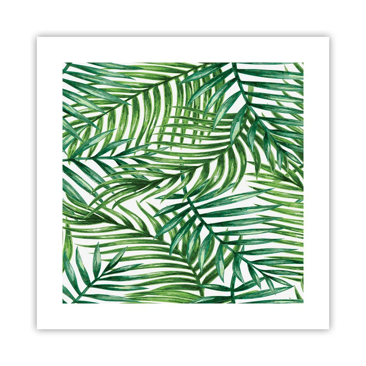 Poster - Unter dem grünen Baldachin - 40x40 cm
