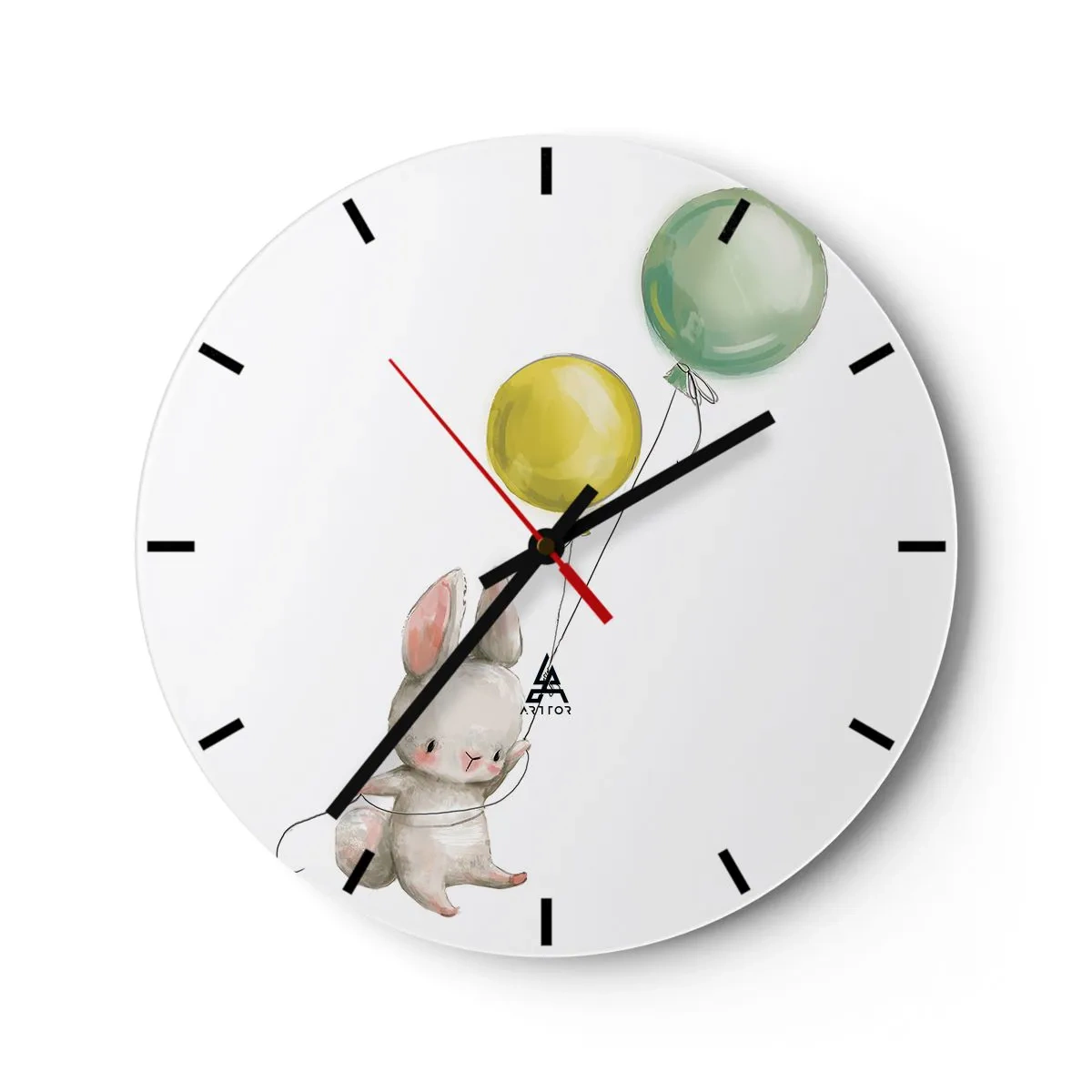 Wanduhr - Glasuhr - Ich werde auch fliegen! - 30x30 cm