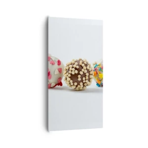 Bild auf Leinwand - Leinwandbild - Das Leben kann süß sein - 65x120 cm