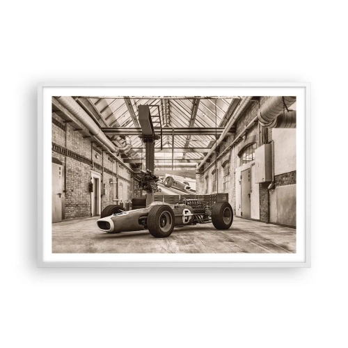 Poster in einem weißen Rahmen - Die Siegerruhe - 91x61 cm