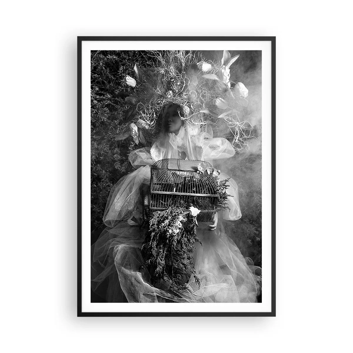 Poster in einem schwarzem Rahmen - Mutter selbst - Natur - 70x100 cm