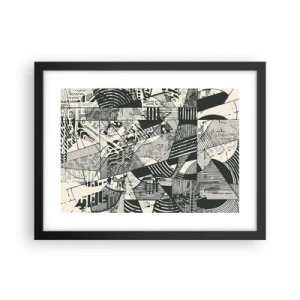 Poster in einem schwarzem Rahmen - Die Dynamik der Gegenwart - 40x30 cm