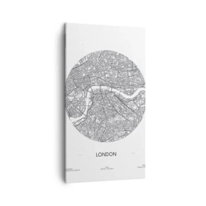 Bild auf Leinwand - Leinwandbild - Anatomie von London - 45x80 cm