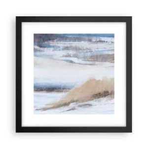 Poster in einem schwarzem Rahmen - Winterkomposition - 30x30 cm