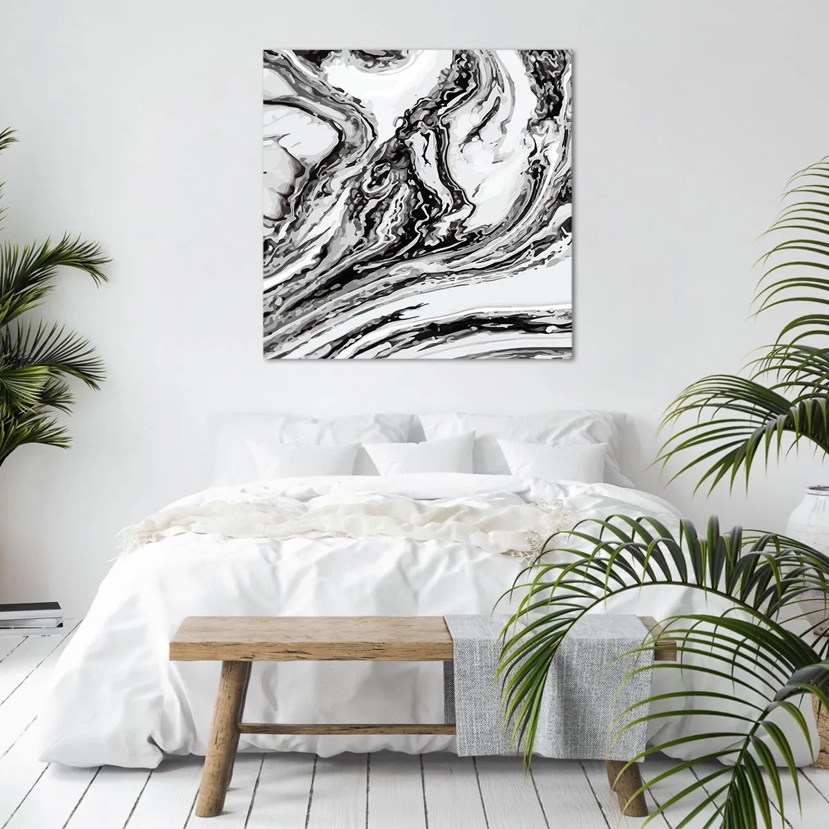 Bild auf Leinwand - Leinwandbild - Am Anfang war Chaos - 70x70 cm