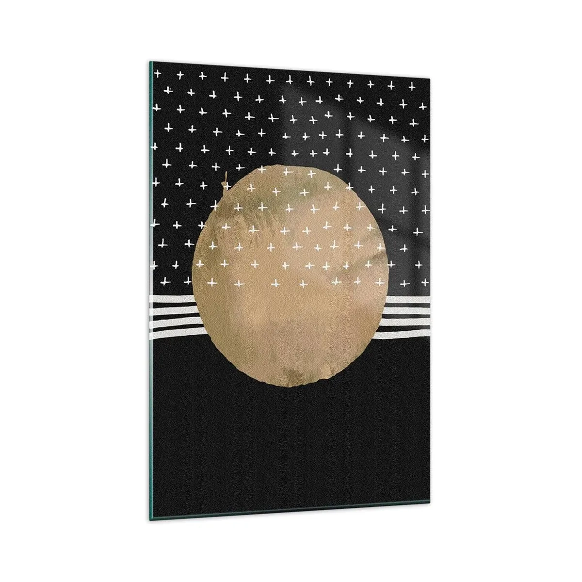 Glasbild - Bild auf glas - Komposition: Galaxienflagge - 80x120 cm