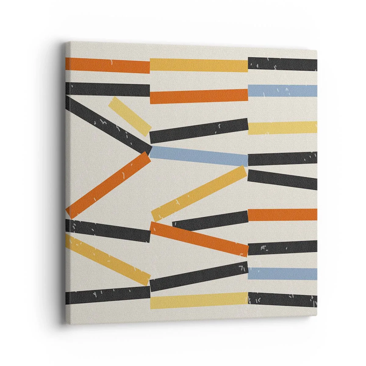 Bild auf Leinwand - Leinwandbild - Komposition auf der Ebene - 40x40 cm