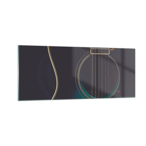 Glasbild - Bild auf glas - Einen Moment bevor es ertönt - 100x40 cm