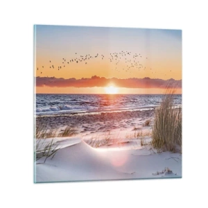 Glasbild - Bild auf glas - Horizontale Landschaft - 40x40 cm
