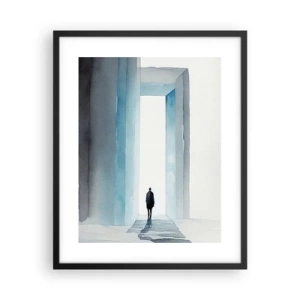 Poster in einem schwarzem Rahmen - Lebe ohne Grenzen - 40x50 cm