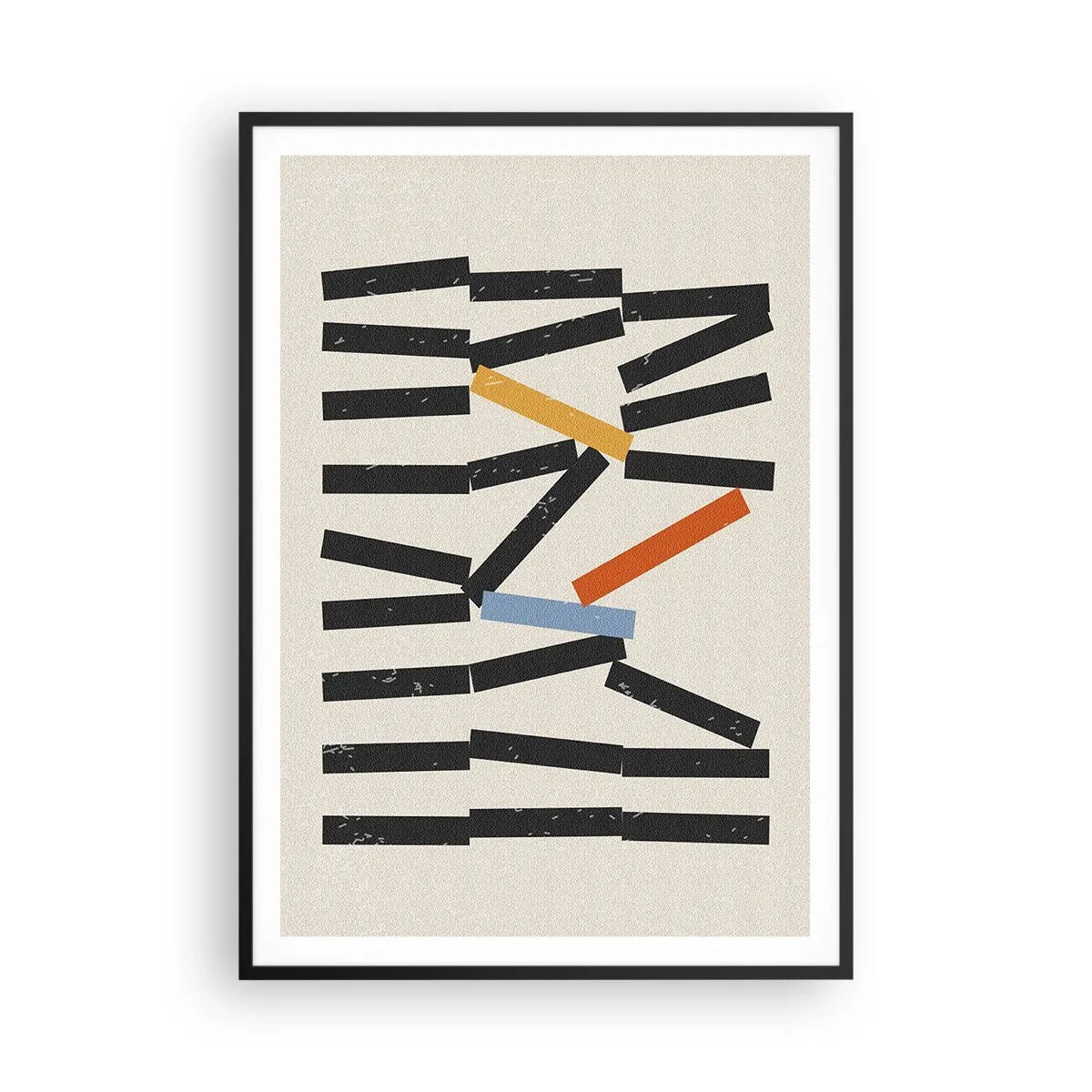Poster in einem schwarzem Rahmen - Domino – Komposition - 70x100 cm