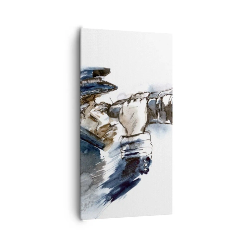 Bild auf Leinwand - Leinwandbild - Zehn auf der Beaufort-Skala! - 65x120 cm