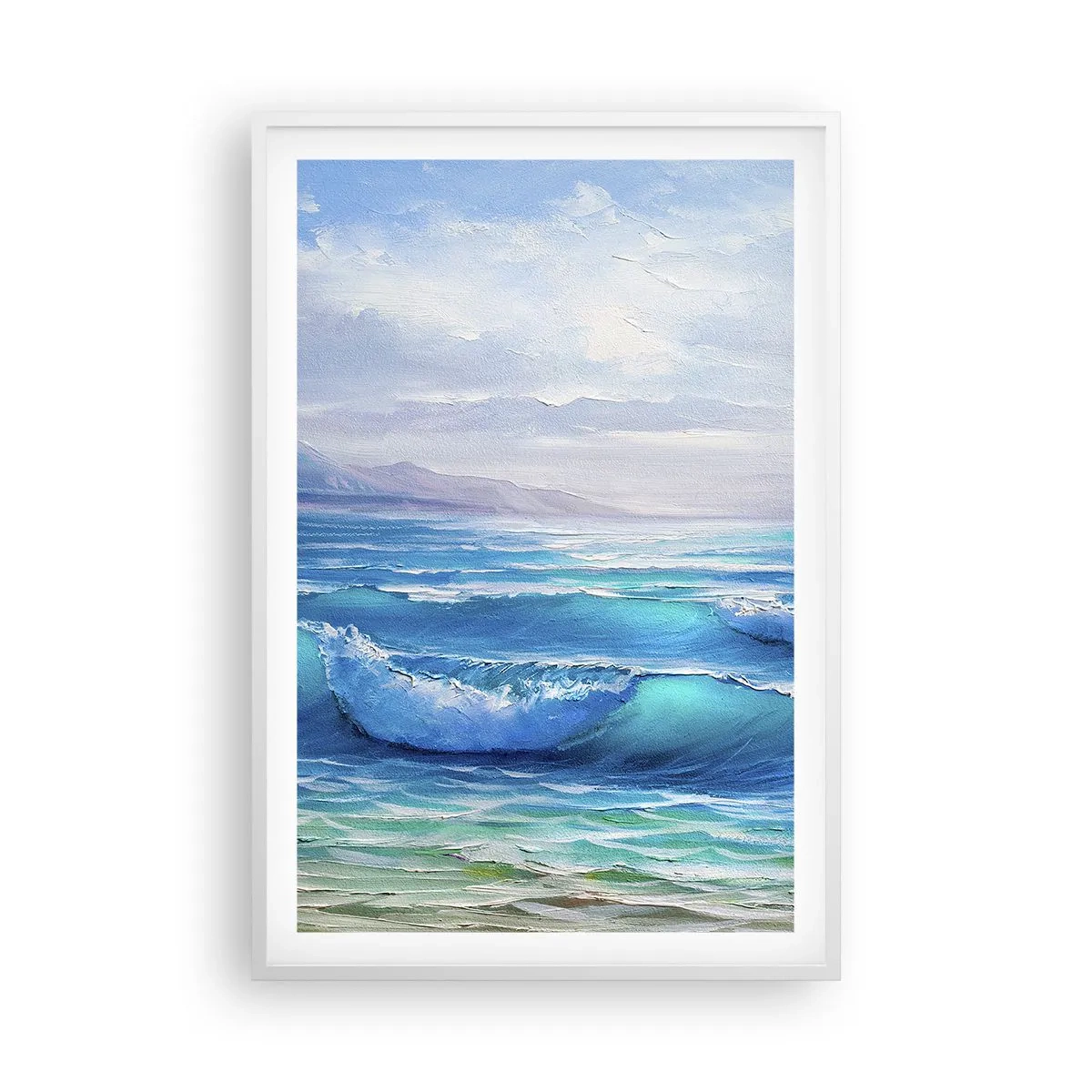 Poster in einem weißen Rahmen - Es bringt Erleichterung - 61x91 cm