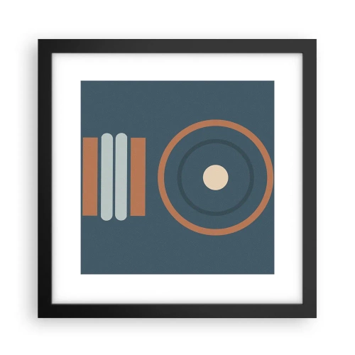 Poster in einem schwarzem Rahmen - Das Wesen der Dinge - 30x30 cm
